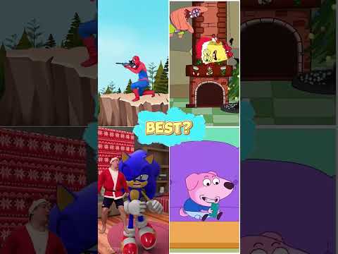 Spider-man jingle bells- who is the best ?? #spiderman #shorts