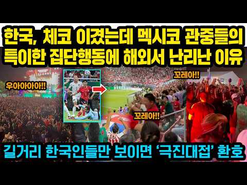한국, 체코 극적 역전승직후 길거리에 멕시코인들이 더 난리난 놀라운 현지광경 “한국인들만 보이면 난리” 해외서 긴급보도