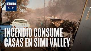 Incendio forestal en Simi Valley: Videos muestran casas calcinadas en California