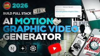 Build Full Stack AI Motion Graphic Video Generator using NextJs, React, Factory.ai, Arcjet, Remotion