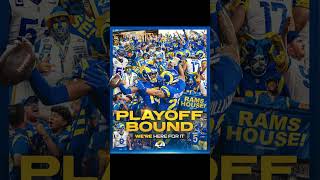 THE LA RAMS ARE GOING TO THE PLAYOFFS #shorts #larams #nfl #playoffs