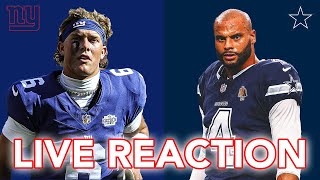 Giants vs. Cowboys LIVE REACTION - Sad Bald Man Watches