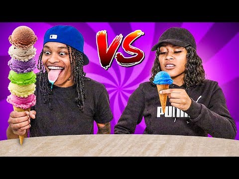 TALL VS SHORT FOOD CHALLENGE!