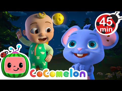 Is the Moon Made of Cheese? 🧀🚀 JJ & Mimi Explore Space! | Cocomelon Animal Time - Nursery Rhymes