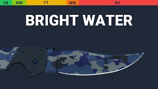 Falchion Knife Bright Water Wear Preview