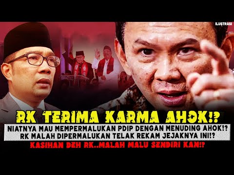 DHUAR💥RK RASAKAN PAHITNYA KARMA AHOK😱❓NIAT MAU PERMALUKAN PDIP LEWAT AHOK TAPI MALAH KAGET SENDIRI⚡❓