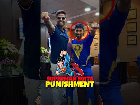 क्यों Mumbai Indians के Players ने Superman Suits पेहने थे?🤔 Mumbai Indians Punishment! #shorts