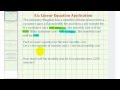 Understanding Linear Equations in Cellular Plans
