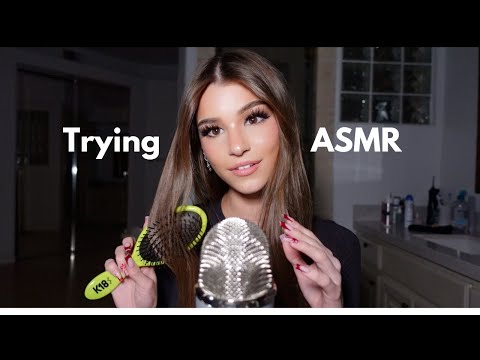 Brooke Monk tries ASMR *hair tutorial*