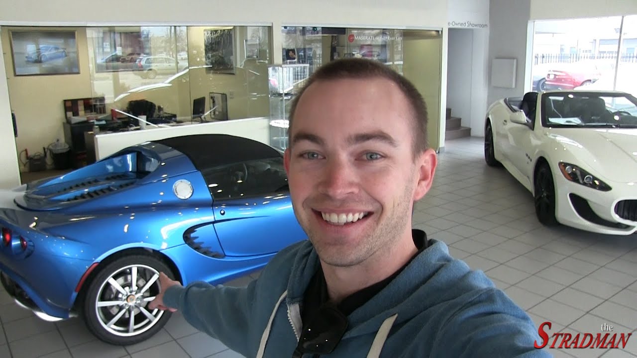 Test driving a Laser Blue Lotus Elise
