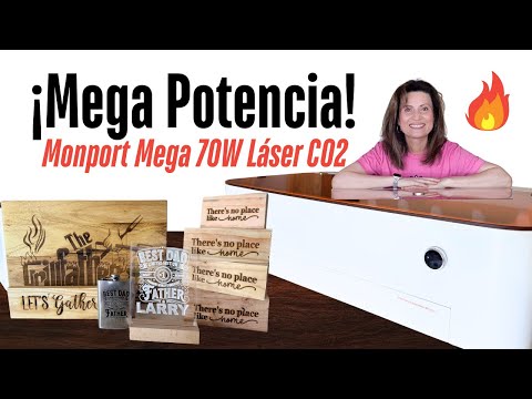 Monport Mega 70W Láser CO2: Unboxing, Setup y Primeros Proyectos Increíbles