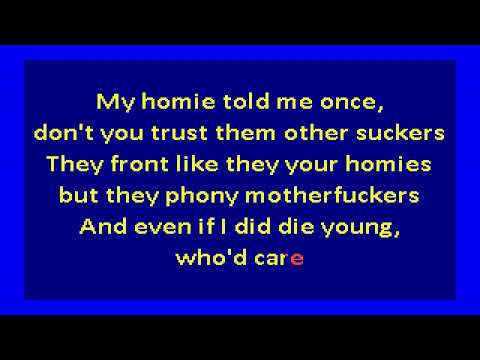2Pac -  Death Around the Corner (karaoke)
