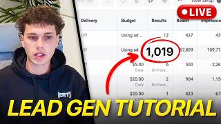 Watch Me LIVE Run Lead Gen Ads for Freelance Brand Scaling (Meta Facebook Ads Guide)