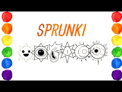 How to color Mr. Sun from Sprunki ๐ Happy Coloring ๐