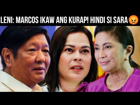 LENI IPINAGTANGGOL SI SARA KAY MARCOS! IKAW ANG KURAP