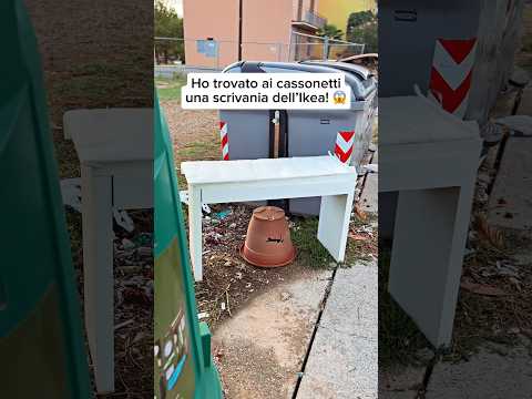 HO TROVATO NELLA SPAZZATURA UNA SCRIVANIA!✨ #ikea #diy #beforeafter #home