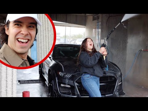 My little sister cleaned my Shelby GT500!