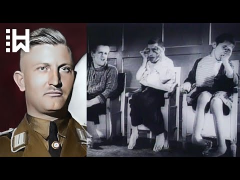 Execution of a Nazi who begged for mercy after murdering children he called "idiots"