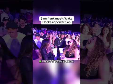 Sam frank meets Waka Flocka at power slap #samfrank #wakaflocka #powerslap