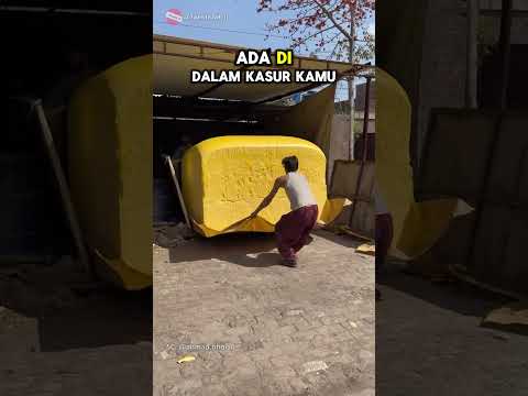 PROSES BIKIN SPONS YANG SANGAT SATISFYING! #shortsfeed #shorts