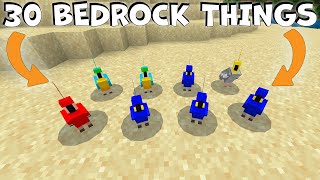 30 Minecraft Bedrock Secrets Java Players Don't Know!