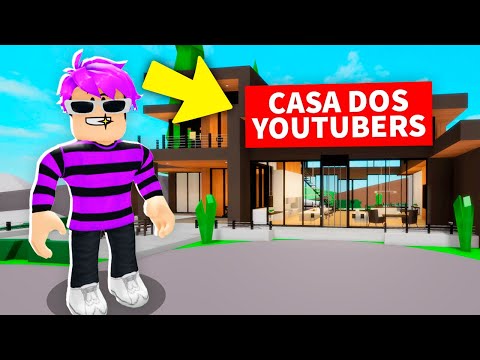 FIZ A MANSÃO DOS YOUTUBERS no BROOKHAVEN!