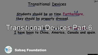 Transitional Devices Part-6