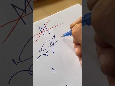 How to sign the letter M?❤️