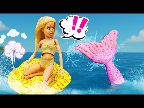 La sirena salva a Barbie de un tiburón