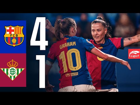 LIGA F | FC BARCELONA 4 vs 1 BETIS 🔵🔴