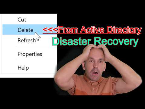 Computer and User Deleted from Active Directory, how to recover from a computer disaster.