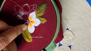 প্রিয় কাঠ গোলাপ ডিজাইন করলাম বেবি ড্রেসে trending/sewing/ hand embroidery 