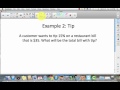 Exploring Tax, Tip, Discount, and Markup Concepts