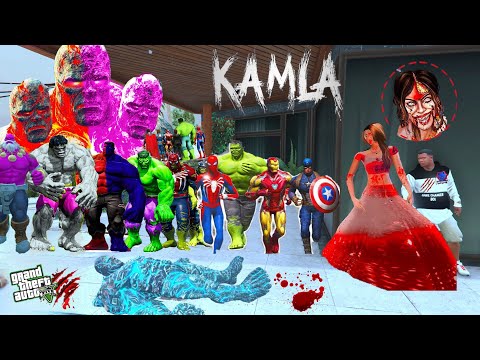 Franklin Shinchan and Black God hulk Playing Chupan chupai with Kamla Ghost in Gta 5