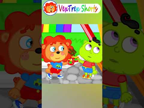 Lion Shorts - Big, Medium and Small Plate Challenge - Cartoon for Kids