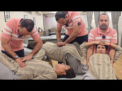 Chiropractic Treatment for Chest & Back Pain Heel pain by Chiropractic Technique Dr.Mushtaque India