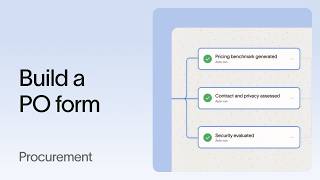 Build a purchase order intake form with approvals
