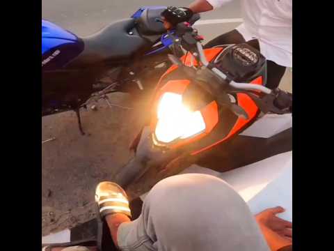 KTM Duke crash video  #shorts #rider