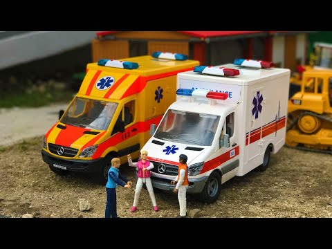 Amazing RC Bruder Truck, Tractor and Ambulance!