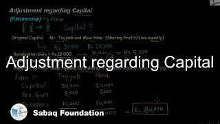Adjustment regarding Capital