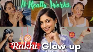 Desi Girl GLOW-UP for Raksha Bandhan💃✨ Quick Fix - Shiny Hair , Skin Glow Mask , Body Detan Ubtan 🌸 