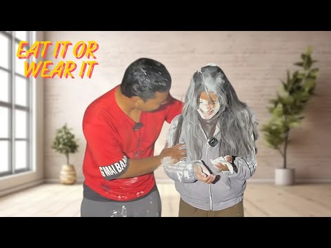 Eat It or Wear It Challenge with My Brother | Hilarious Food Fun!😱#challenge