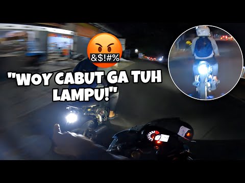 AUTO BERENTIIN‼️LAMPU TEMBAK KOK DIPASANG DI BELAKANG