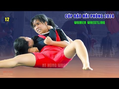 Vật nữ cúp báo HẢI PHÒNG 2024 .Highlights women's wrestling (12)