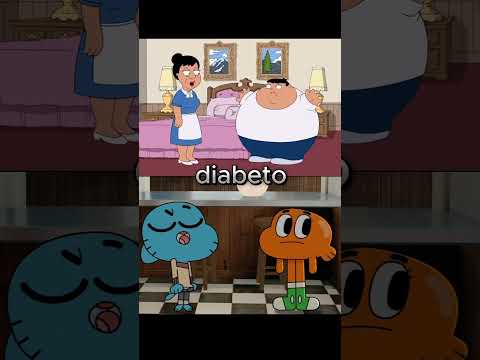 Family Guy vs Gumball Diabeto Animated Clip #gumball #shorts #familyguy