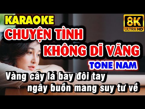 Karaoke CHUYỆN TÌNH KHÔNG DĨ VÃNG Tone Nam | Nhạc Sống KLA | Karaoke 9669