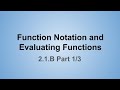 Evaluating Function Notation in Algebra