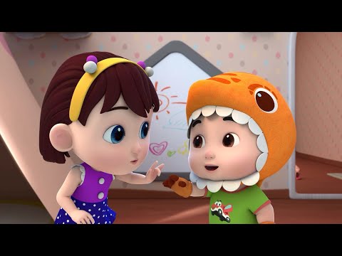 Dino Finger Family | English Songs for Babies | Nursery Rhymes & Kids Songs - Pandobi