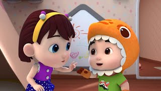 Dino Finger Family | English Songs for Babies | Nursery Rhymes & Kids Songs - Pandobi