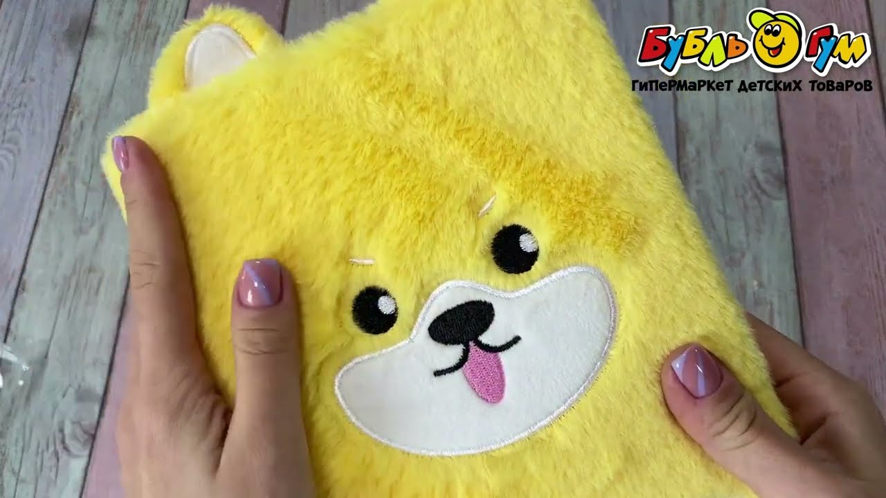 Блокнот плюшевый Корги - видео